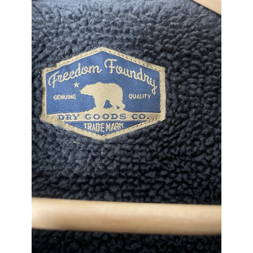 Freedom Foundry Sherpa Lined Mens‎ Size Medium Flannel Shirt Jacket